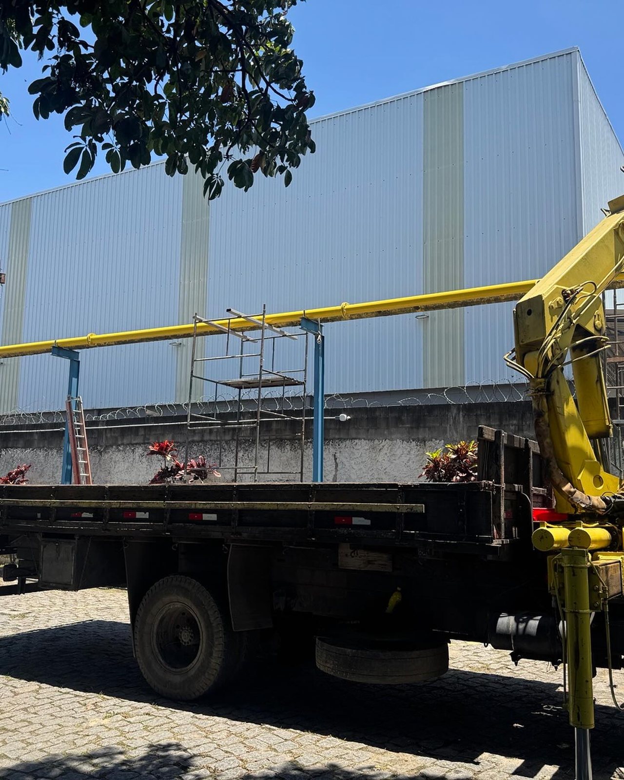 Transporte de estrutura metálica