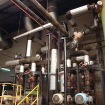 Tubulação industrial e válvulas