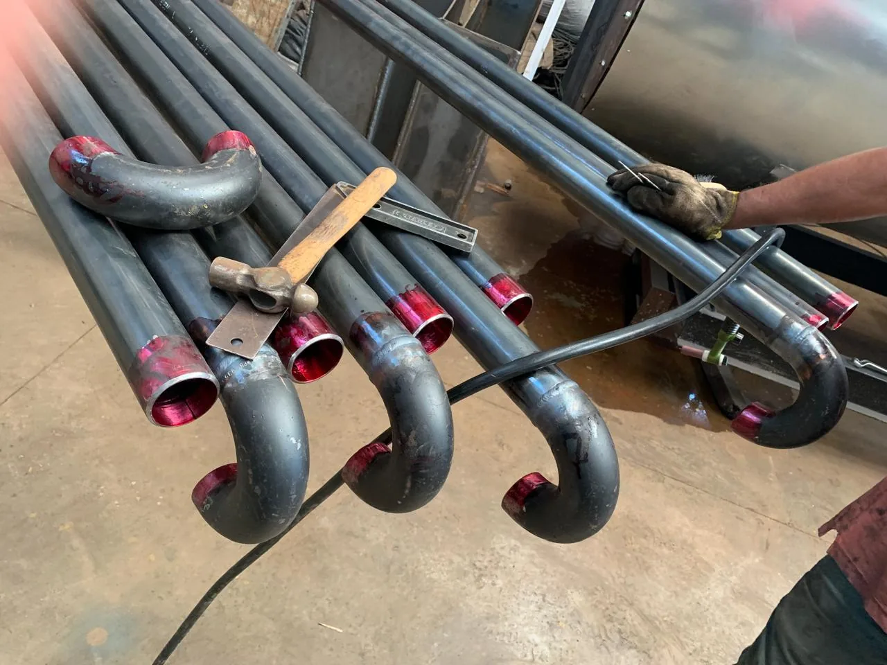 Fabricação de serpentinas para trocador de calor com certificado