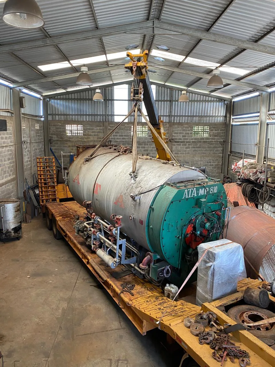 Reforma geral e reconstituição de prontuário de Caldeira 6000 kg/vapor