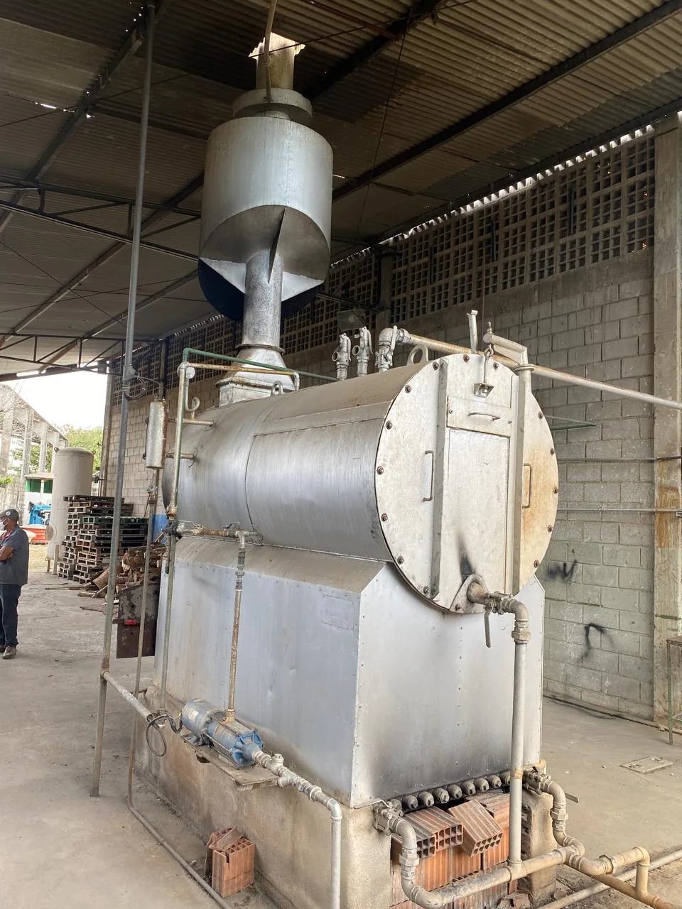 Reforma geral de Caldeira 600 kg/vapor para recauchutadora