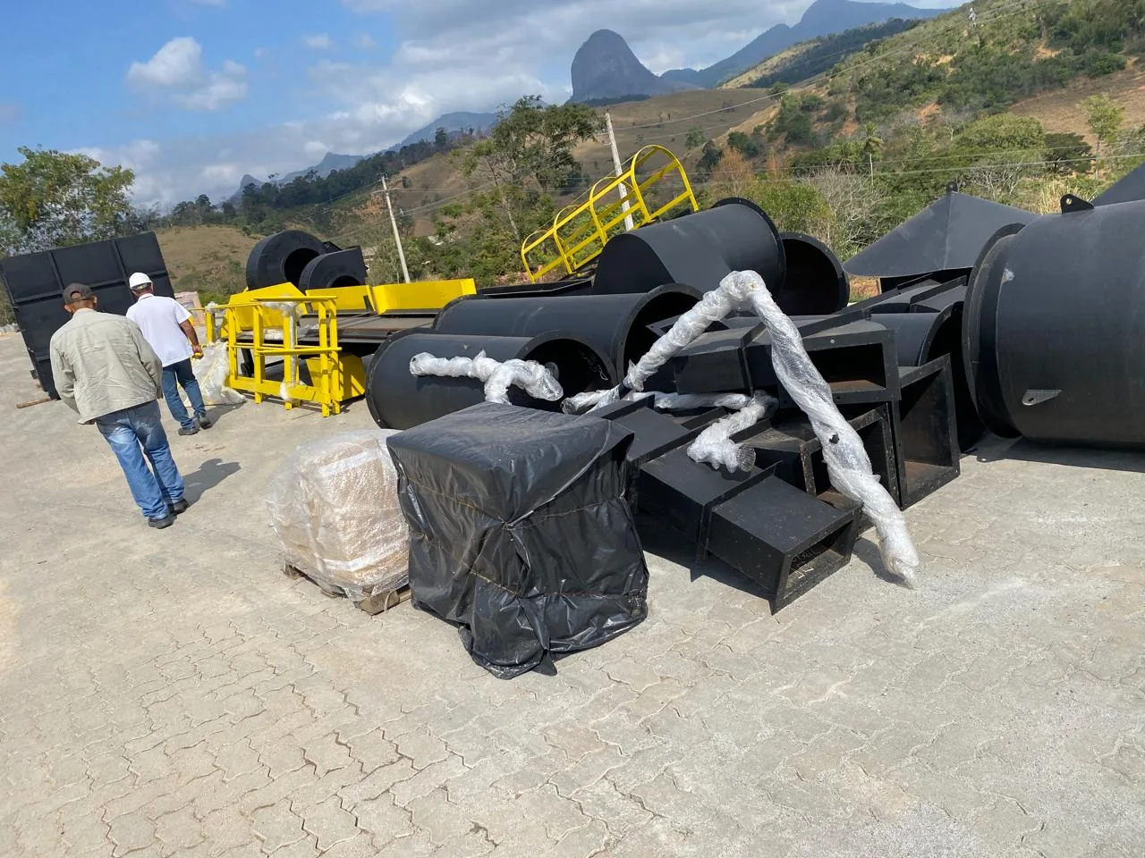 Instalação de Caldeira a lenha de 10 toneladas de vapor